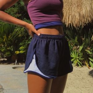 cute lil blue running exercise lounge shorts